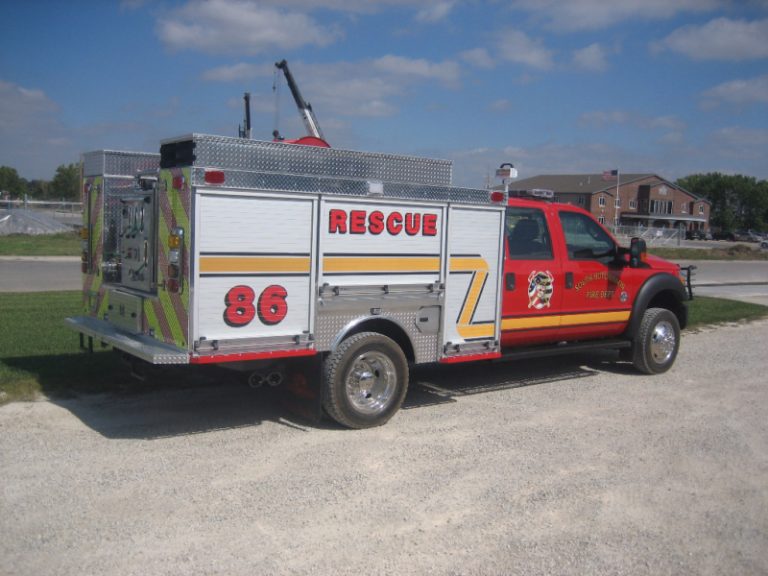 wet rescue fire truck skid unit