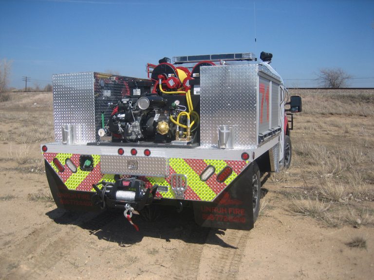 brush truck work station fire skid unit